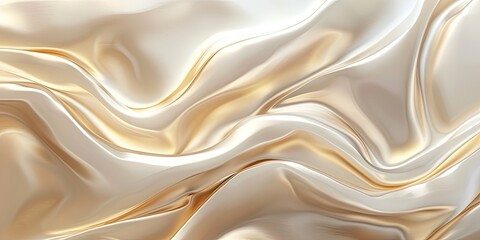 Elegant Silver and White Fluid Art