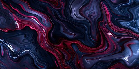 Obraz premium Mysterious Red and Black Swirls