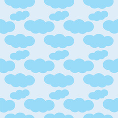 seamless pattern with clouds