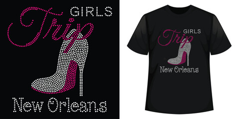 Best Rhinestone T-shirt Design Vector Template