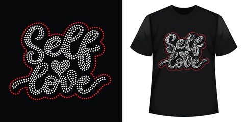 Best Rhinestone T-shirt Design Vector Template