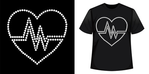 Best Rhinestone T-shirt Design Vector Template
