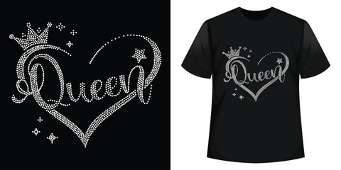 Best Rhinestone T-shirt Design Vector Template