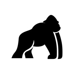 Obraz premium Gorilla logo icon, vector illustration design
