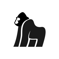 Gorilla logo icon, vector illustration design