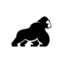 Gorilla logo icon, vector illustration design