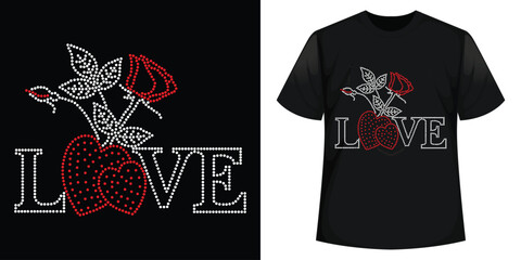 Best Rhinestone T-shirt Design Vector Template