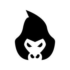 Gorilla logo icon, vector illustration design