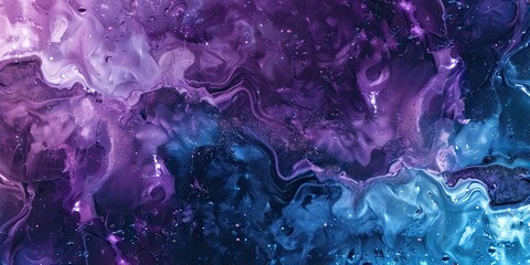 Stunning Purple Galaxy Abstract Art
