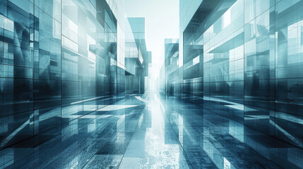 Futuristic architectural design 3D rendering with geometric patterns in monochrome showcasing innovation in urban planning.