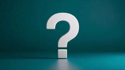 Question mark, faq Q & A , question bubble icon model	
asking solution logo information