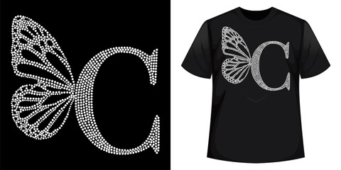 Rhinestone Best T-shirt Design vector Template