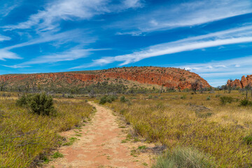 Glen Helen Gorge in the West MacDonnell Ranges, Northern Territory, Australia