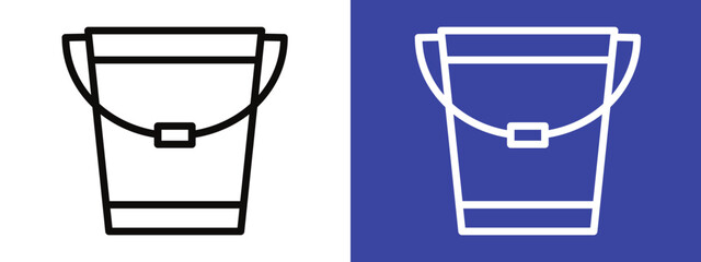 Bucket Icon Highlighting Versatile and Essential Household Tool