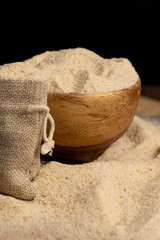 fresh crumbly bread crumbs from dehydrated white bread