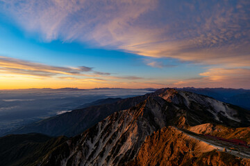 白馬岳からの日の出