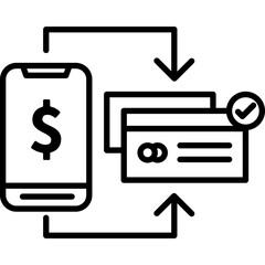 Online Payment Line Icon