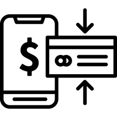 Online Payment Line Icon