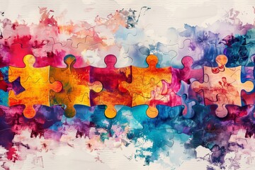 abstract colorful background with splashes