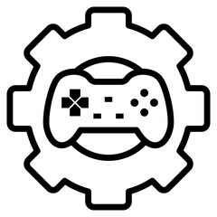 Game Settings Icon For Design Element