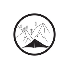 CAMPING IN NATURE ICON