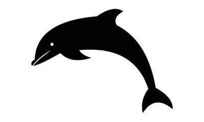 black dolphin silhouette logo
