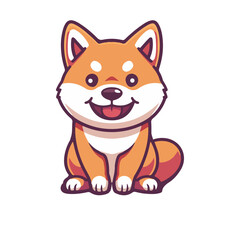 Fototapeta premium shiba dog cute