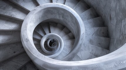 Fototapeta premium An abstract image of a spiral staircase.