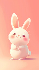 A cartoon-style illustration of a cute animal character