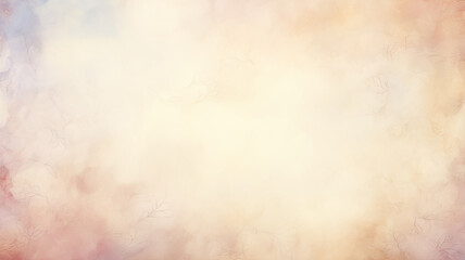 Beige background with foliage in watercolor style