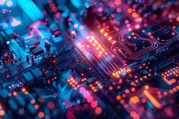 The image you provided shows a close-up of a printed circuit board (PCB).