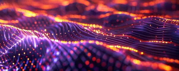 A mesmerizing sequence of data flows seamlessly across the screen