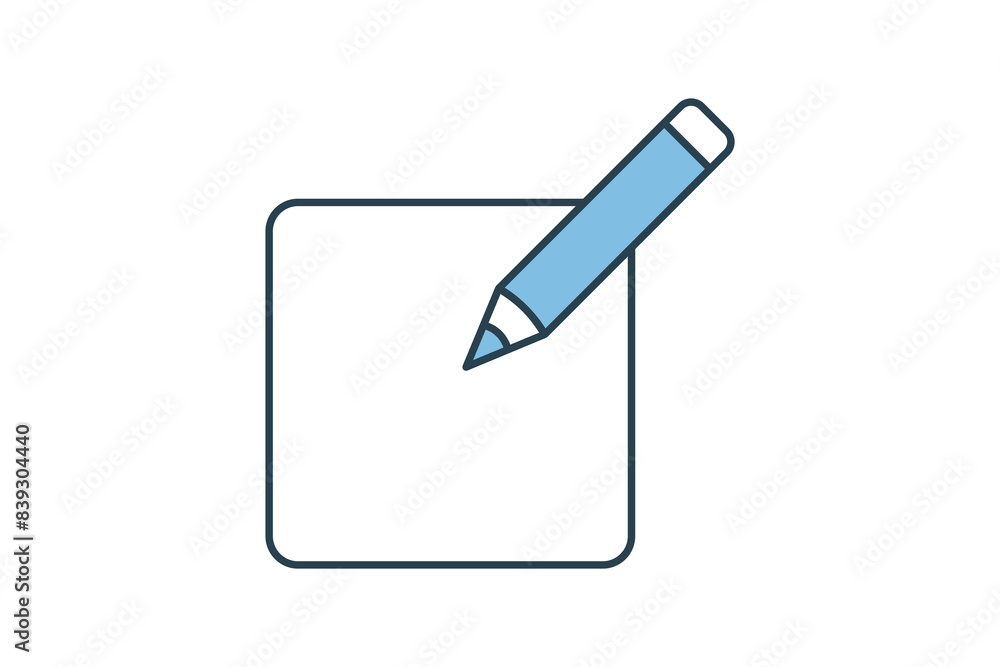 Poster edit tool icon. icon related to edit tool. suitable for web site, app, user interfaces, printable et