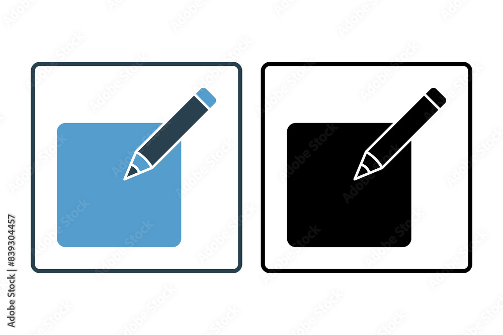 Poster edit tool icon. icon related to edit tool. suitable for web site, app, user interfaces, printable et