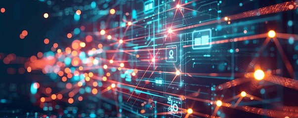 An animated system of data seamlessly integrates into a dynamic LAN