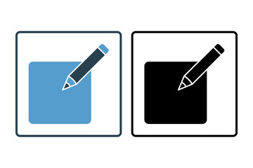 Edit tool icon. icon related to edit tool. suitable for web site, app, user interfaces, printable etc. solid icon style. simple vector design editable