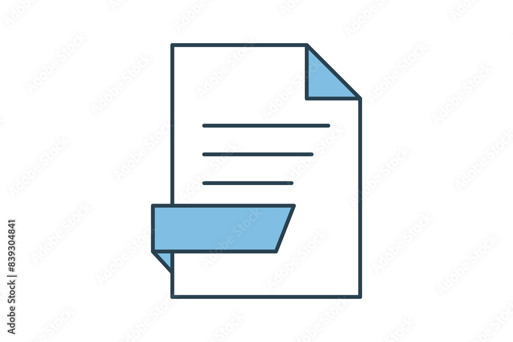Poster pdf editor icon. icon related to edit tool. suitable for web site, app, user interfaces, printable e