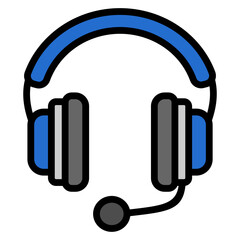 Gaming Headset Icon For Design Element