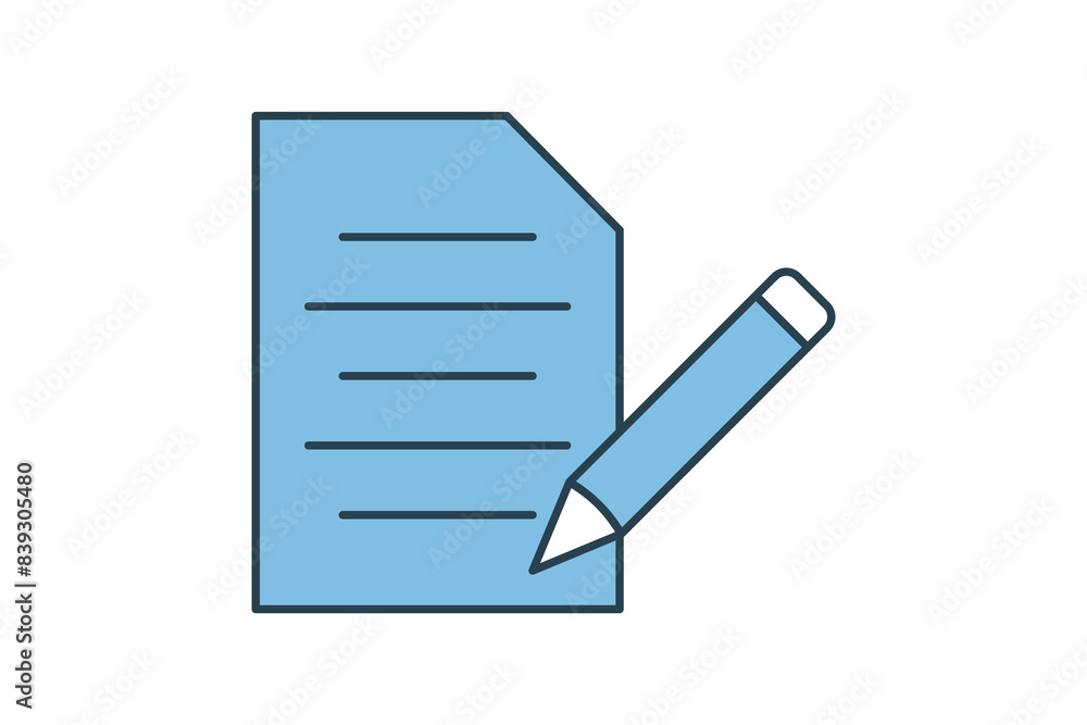 Poster document editor icon. icon related to edit tool. suitable for web site, app, user interfaces, printa