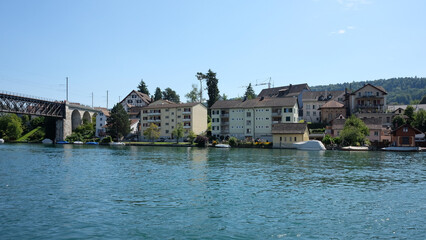 Town of Buildings at the riverside