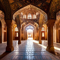 Obraz premium The beautiful architecture of Iran Chehel sotoon palace 