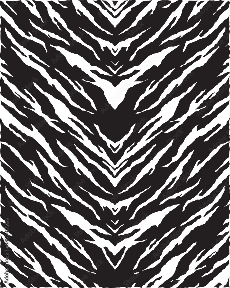 Poster fully editable vector element. seamless black and white abstract pattern . used in textiles, book de