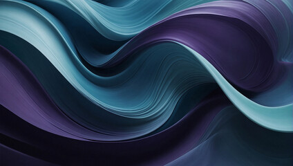 Fototapeta premium Abstract blue background with flowing waves and light texture. Generative Ai