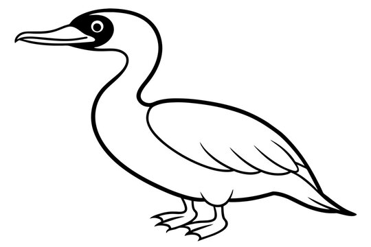 recommend clip art: cormorant bird silhouette vector illustration