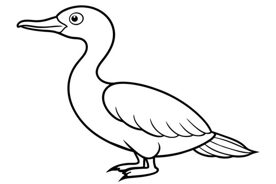 recommend clip art: cormorant bird silhouette vector illustration