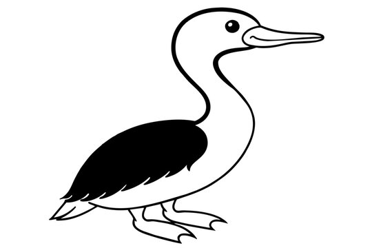 recommend clip art: cormorant bird silhouette vector illustration
