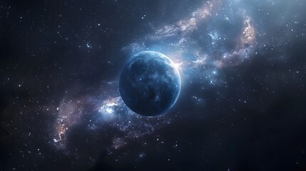 Obraz premium Awe Inspiring Spatial Phenomenon Blending the Essence of a Star with the Concept of Relativity