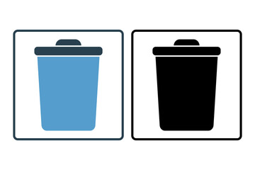delete icon. icon related to edit tool. suitable for web site, app, user interfaces, printable etc. solid icon style. simple vector design editable