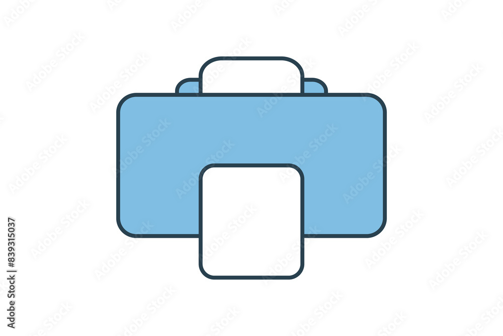 Poster print icon. icon related to edit tool. suitable for web site, app, user interfaces, printable etc. f