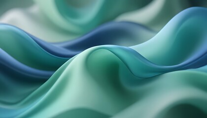 Obraz premium Turquoise satin background. Silk fabric with pleats. Satin, silk, or satin create a beautiful drape. Fashion design, background.